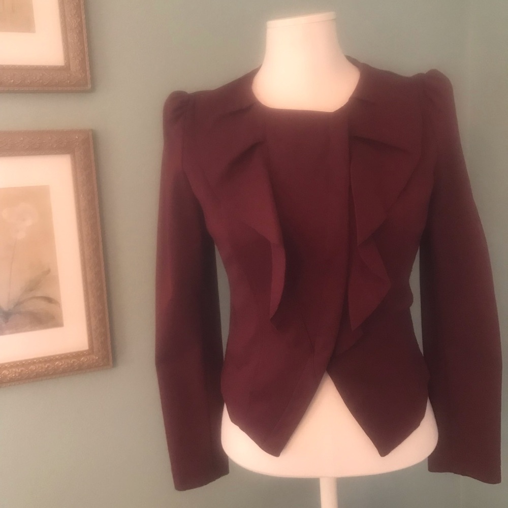 INC Ruffled Blazer